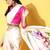 Tie and dye satin saree