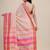 Beige & peach-coloured saree