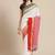 White & red pure cotton solid bengal handloom saree