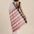 White & red liva pure cotton striped handloom saree