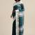 White & blue liva silk cotton woven design maheshwari saree