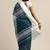 White & blue liva silk cotton woven design maheshwari saree