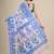 White & blue woven design silk cotton jamdani saree