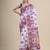 White & maroon woven design silk cotton jamdani saree