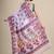 White & maroon woven design silk cotton jamdani saree