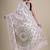 Off white & green woven design silk cotton jamdani saree