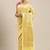 Beige & pink floral zari silk blend celebrity banarasi sarees