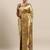 Golden & green woven design paithani saree