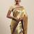 Golden & green woven design paithani saree