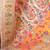 Cream-coloured & blue floral zari silk blend paithani saree