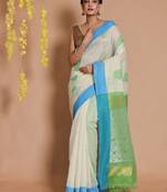 woven design zari tissue saree