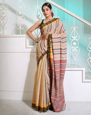 Striped pure cotton saree 1