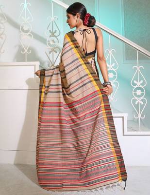Striped pure cotton saree 3