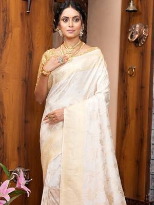 Floral woven design kanjeevaram saree 3