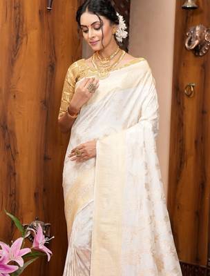 Floral woven design kanjeevaram saree 4