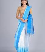 Ethnic motif woven design zari silk cotton saree