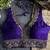 Purple roman silk with coading sequence & beads work readymade blouse