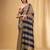 Striped tasseled pure cotton saree