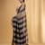 Striped tasseled pure cotton saree