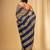 Striped tasseled pure cotton saree