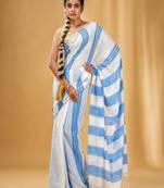 Striped pure cotton saree