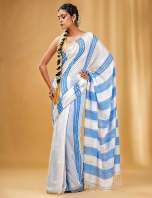 Striped pure cotton saree 2