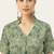 Green cotton sanganeri printed non padded blouse