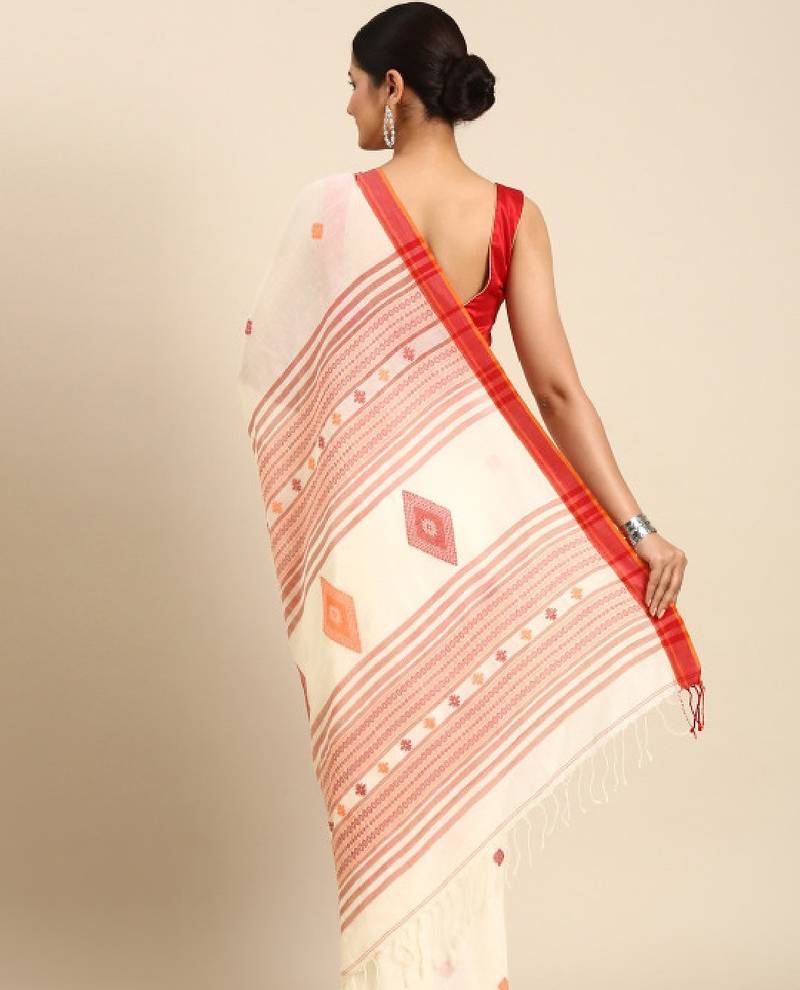 Handwoven jacquard weave pure cotton  saree