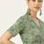 Green cotton sanganeri printed non padded blouse