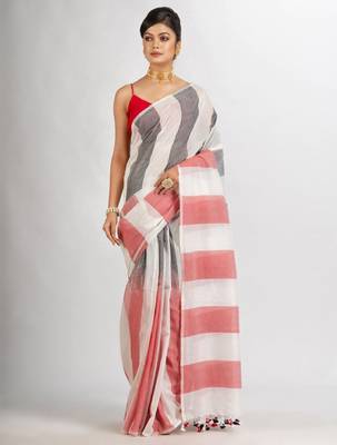 Striped pure cotton saree 1