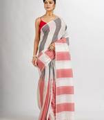 Striped pure cotton saree