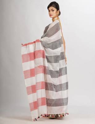 Striped pure cotton saree 3