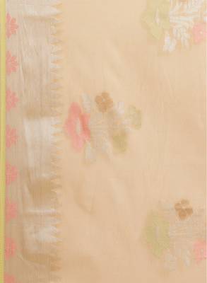 Floral woven design zari saree 3