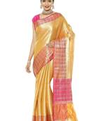 Floral zari kanjeevaram saree