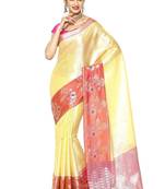 Floral zari silk kanjeevaram saree