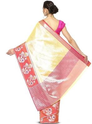 Floral zari silk kanjeevaram saree 2
