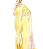 Ethnic motifs woven design zari kanjeevaram saree
