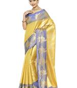 Checked zari kanjeevaram saree