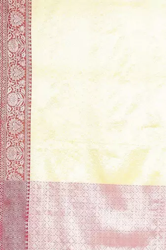 gold kanjeevaram silk saree with ethnic motifs woven zari