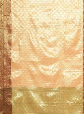 Woven design zari silk blend kanjeevaram saree 3