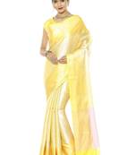 Woven design zari silk blend kanjeevaram saree