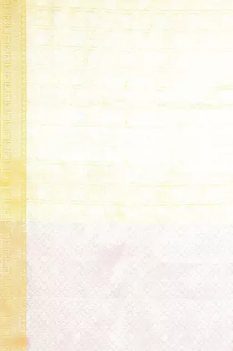 gold silk blend kanjeevaram saree with intricate zari weave
