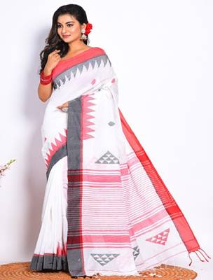 Geometric printed saree 2