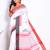 Geometric printed saree