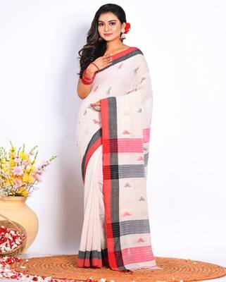 Ethnic motifs woven design saree 1