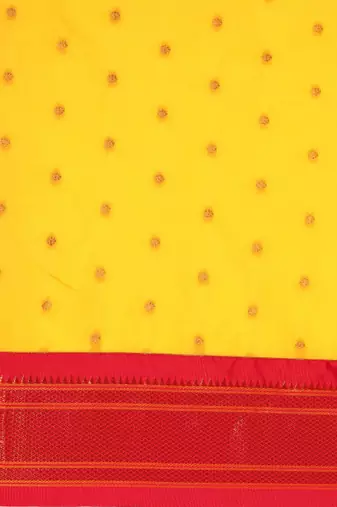 gold ethnic motifs zari silk paithani saree
