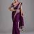 Wine royal kasturi silk saree with zari, dori, foil & 4mm sequins work