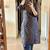Blue Printed Straight Fit Embroidered Cotton Kurti Pant Dupatta Set For Women - Set Of 3