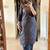 Blue Printed Straight Fit Embroidered Cotton Kurti Pant Dupatta Set For Women - Set Of 3