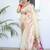 White ethnic woven design zari paithani saree